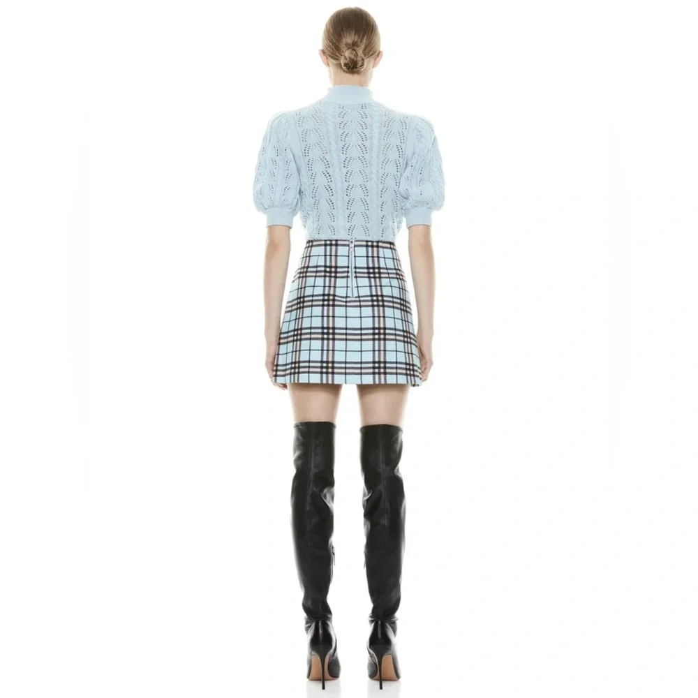 Alice +Olivia Kyoko Puff Sleeve Pullover Sweater S - Picture 6 of 17